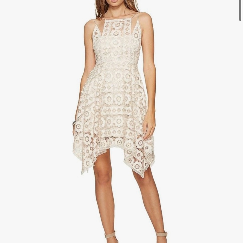 Free People “Just Like Honey” Cream Lace Cocktail Dress SIZE 4